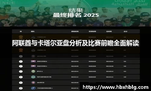 阿联酋与卡塔尔亚盘分析及比赛前瞻全面解读